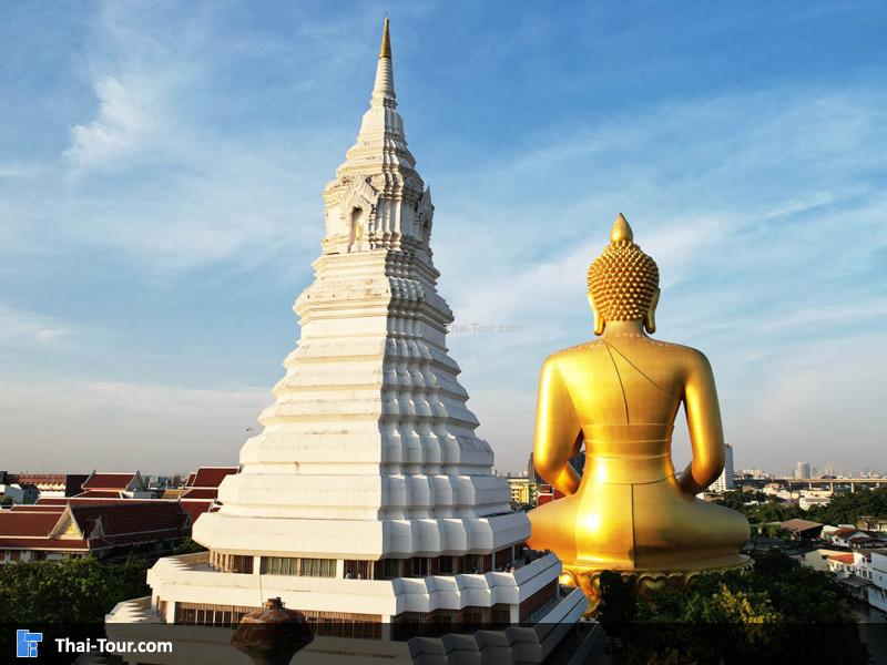 ภาพมุมสูง วัดปากน้ํา ภาษีเจริญ