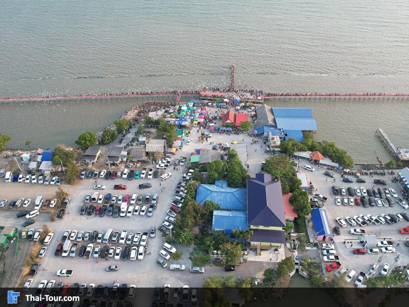 ภาพมุมสูง สะพานแดง