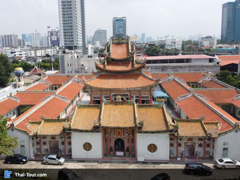 ภาพมุมสูง วัดโพธิ์แมนคุณาราม