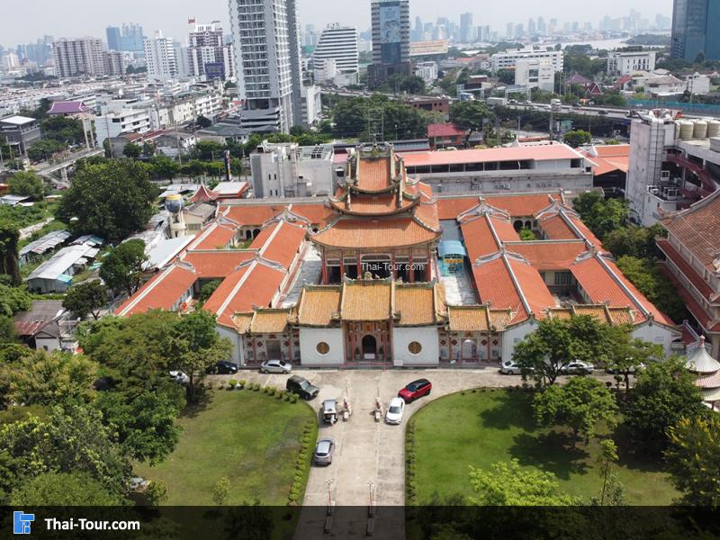 ภาพมุมสูง วัดโพธิ์แมนคุณาราม