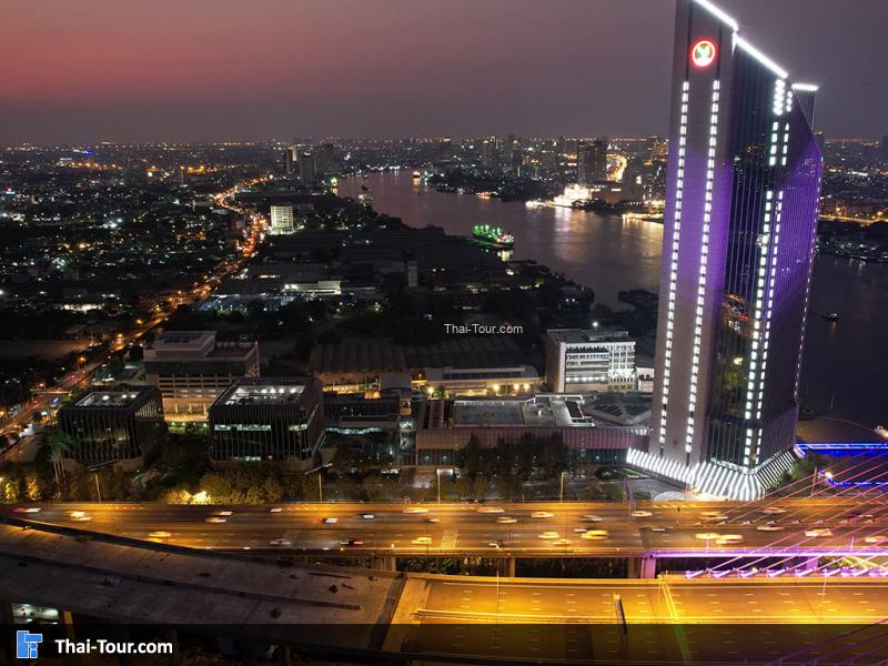 ภาพมุมสูงสะพานพระราม9