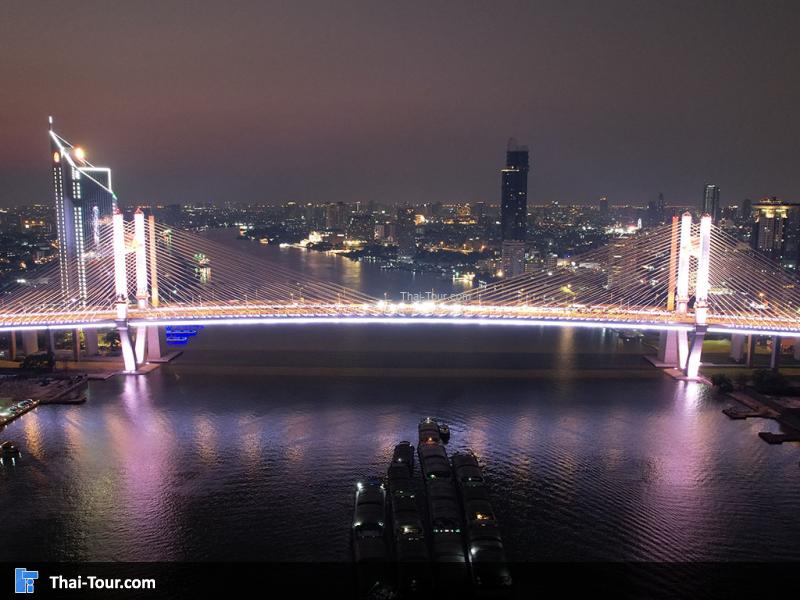 ภาพมุมสูงสะพานพระราม9