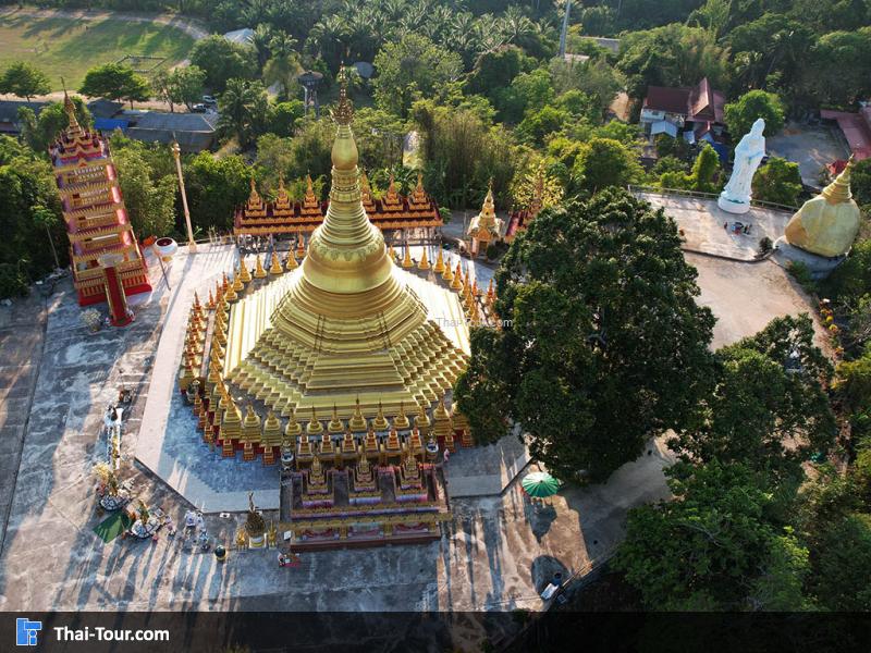 รุูปภาพมุมสูง วัดสุวรรณคีรี ปากจั่น