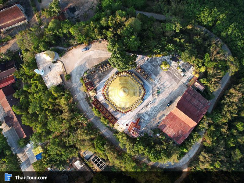 ภาพมุมสูง วัดสุวรรณคีรี ปากจั่น