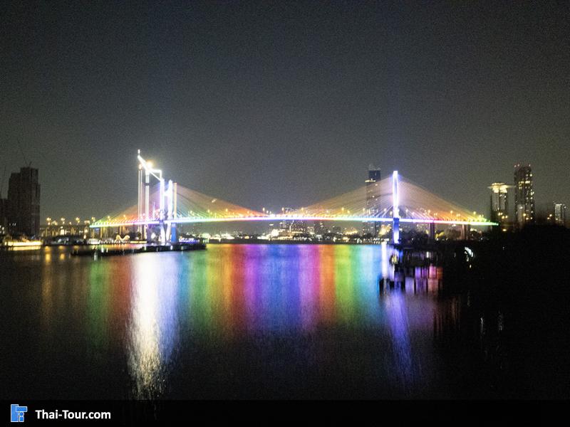 ภาพมุมสูง สะพานทศมราชัน