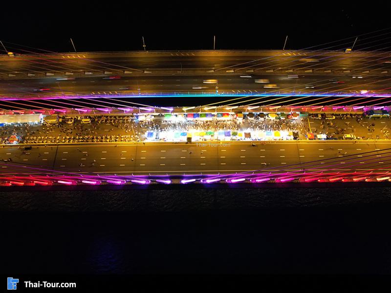 ภาพมุมสูง สะพานทศมราชัน