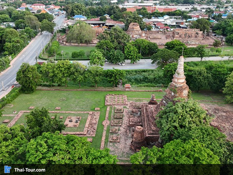 ภาพโดรน วัดจักรวรรดิ์ อยุธยา