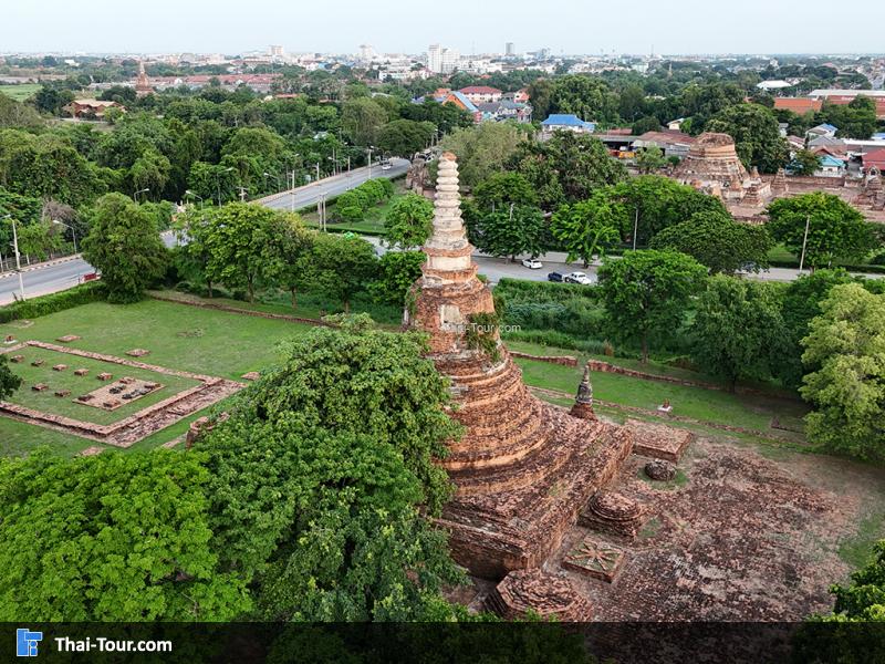ภาพโดรน วัดจักรวรรดิ์ อยุธยา