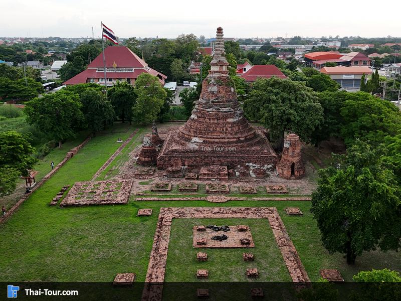 ภาพโดรน วัดจักรวรรดิ์ อยุธยา
