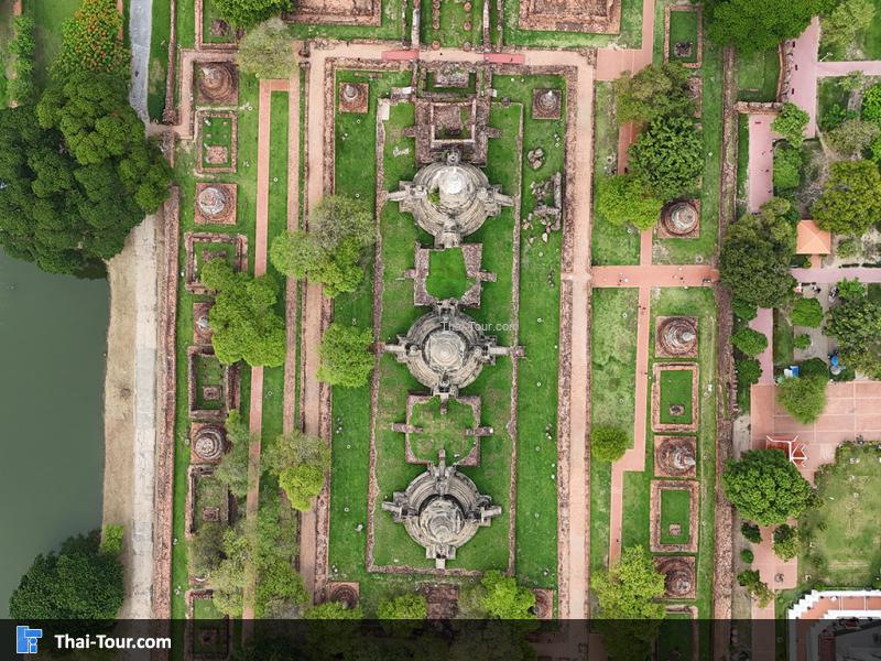 วิวมุมสูงด้านบนของ วัดพระศรีสรรเพชญ์