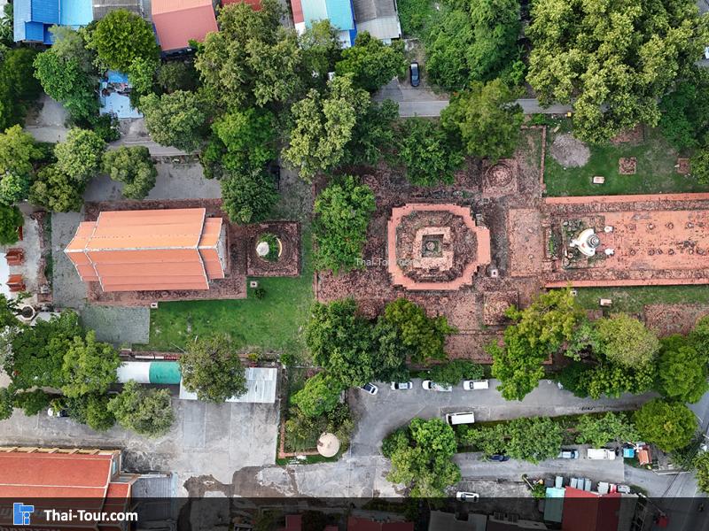 ภาพมุมสูง วัดสมณโกฎฐาราม
