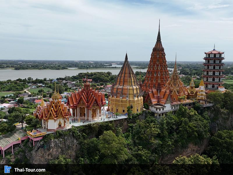 ภาพมุมสูง วัดถ้ำเสือ