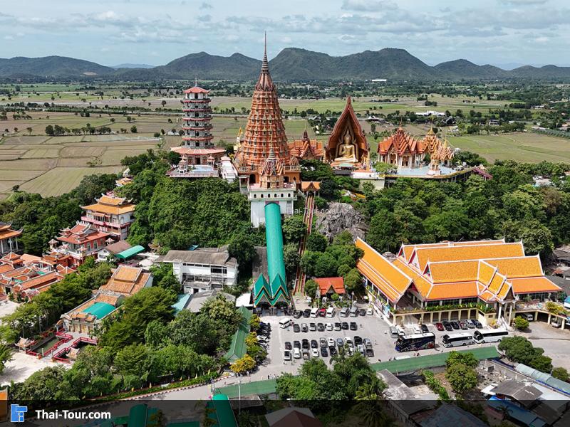 ภาพมุมสูง วัดถ้ำเสือ