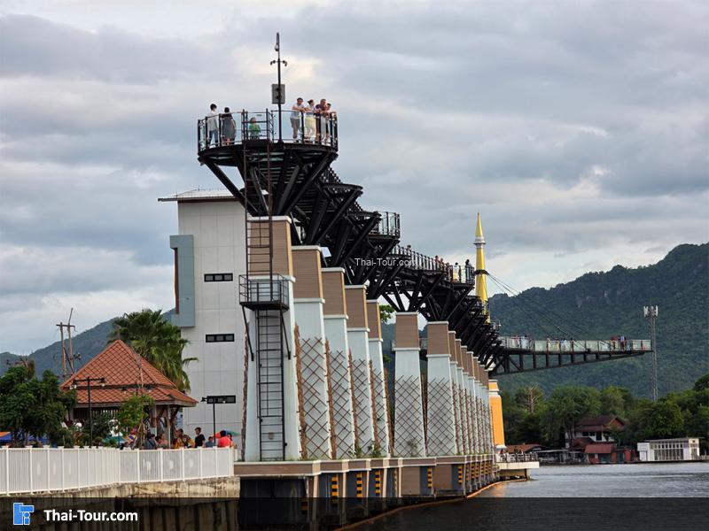 สกายวอร์ค กาญจนบุรี ภาพจากกล้องมุมสูง 