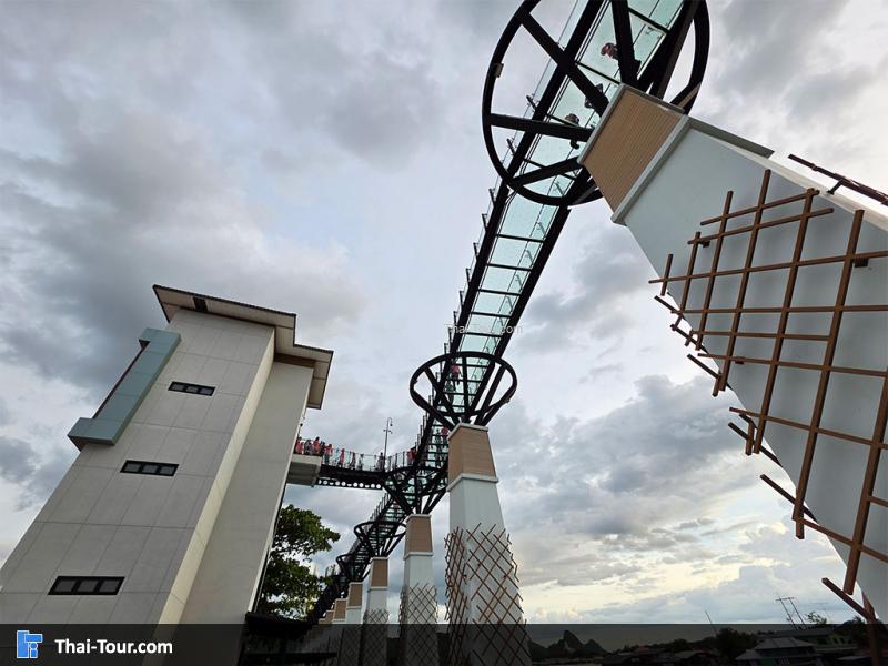 สกายวอร์ค กาญจนบุรี ภาพจากกล้องมุมสูง 