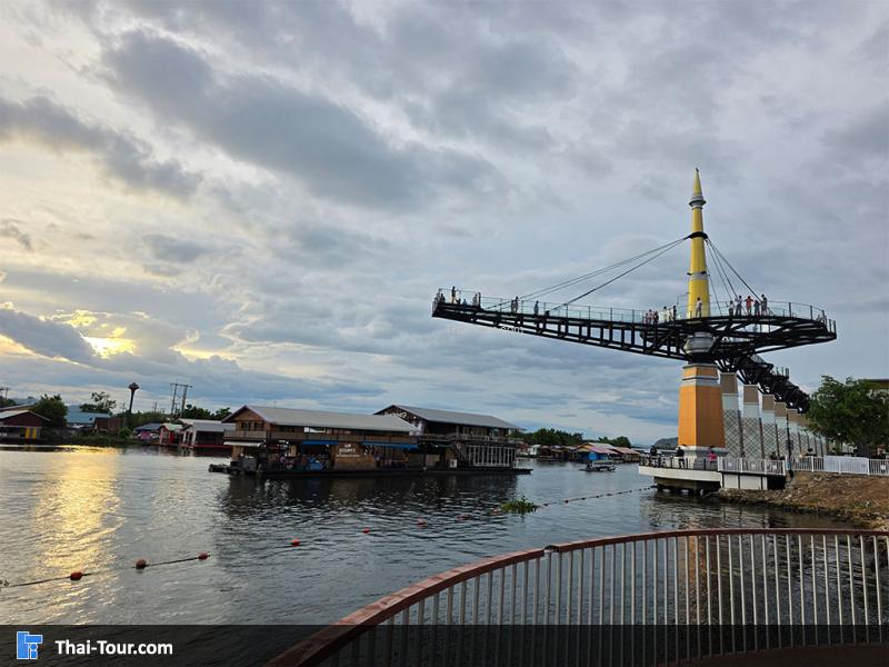 สกายวอร์ค กาญจนบุรี ภาพจากกล้องมุมสูง 