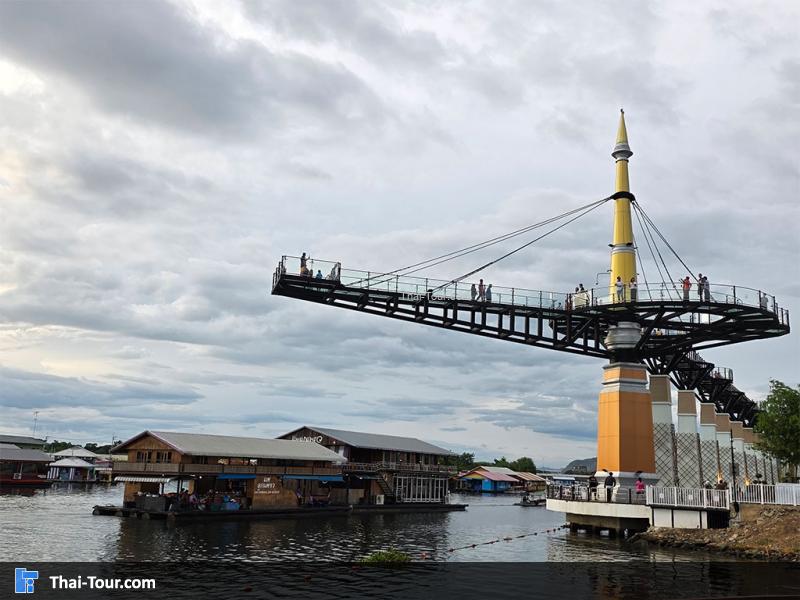 สกายวอร์ค กาญจนบุรี ภาพจากกล้องมุมสูง 