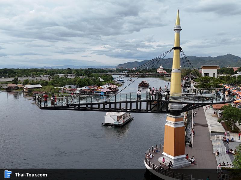 สกายวอร์ค กาญจนบุรี ภาพจากกล้องมุมสูง 