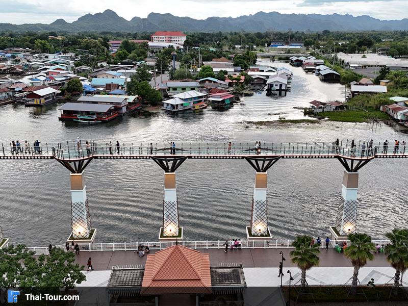 สกายวอร์ค กาญจนบุรี ภาพจากกล้องมุมสูง 