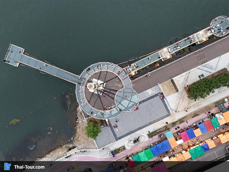 สกายวอร์ค กาญจนบุรี ภาพจากกล้องมุมสูง 