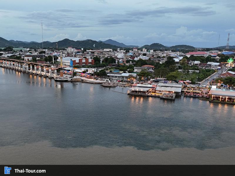 สกายวอร์ค กาญจนบุรี ภาพจากกล้องมุมสูง 