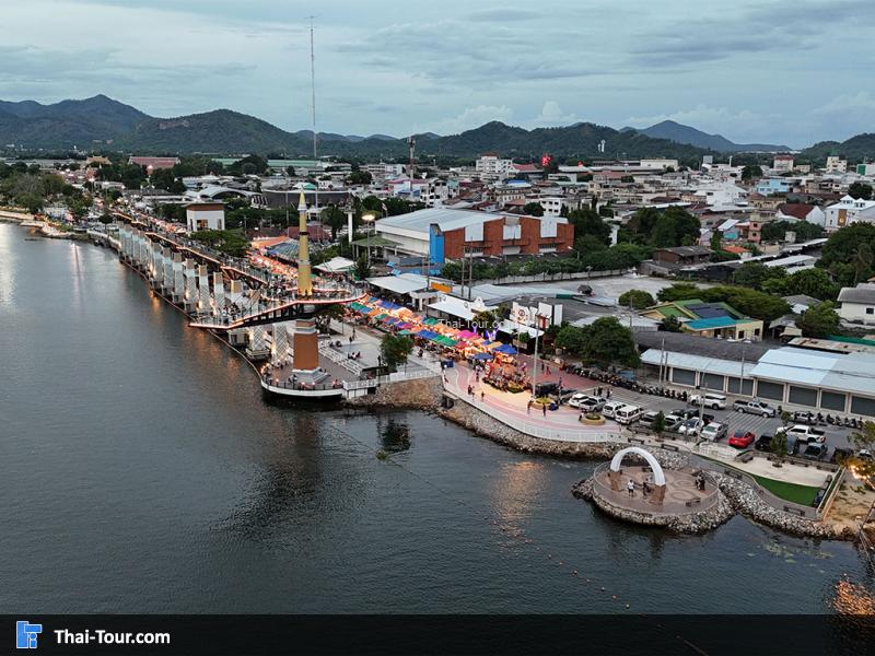 สกายวอร์ค กาญจนบุรี ภาพจากกล้องมุมสูง 