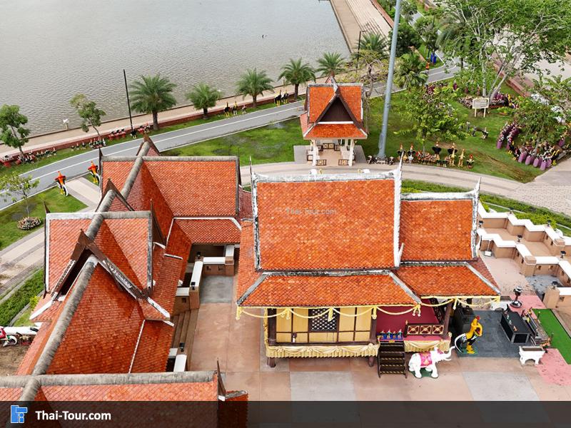 ภาพมุมสูง ศาลสมเด็จพระนเรศวรมหาราช