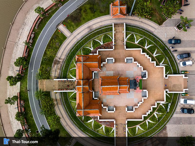 ภาพมุมสูง ศาลสมเด็จพระนเรศวรมหาราช