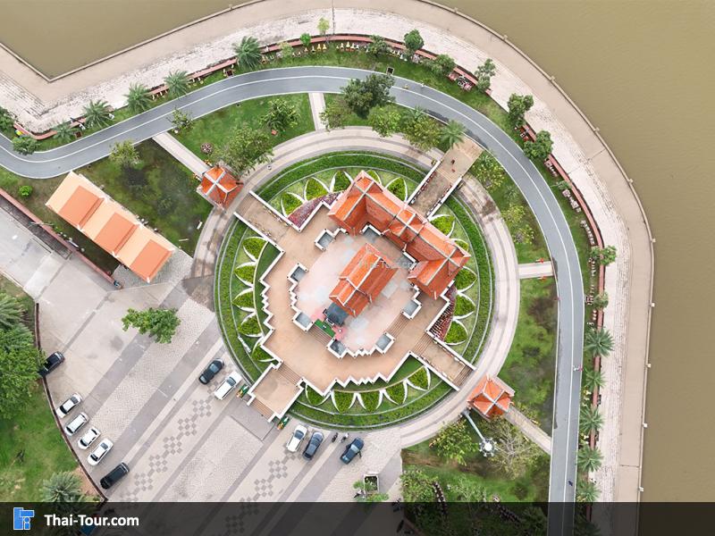 ภาพมุมสูง ศาลสมเด็จพระนเรศวรมหาราช