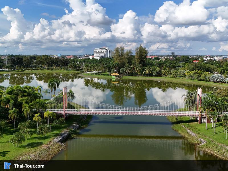 ภาพมุมสูง สวนสาธารณะหนองประจักษ์