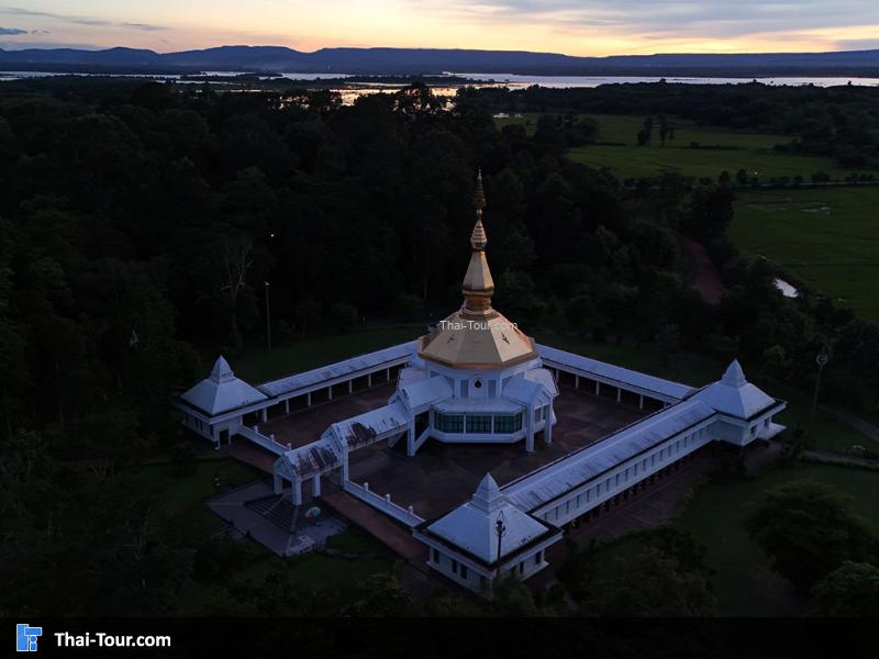 ภาพมุมสูงของ วัดป่าภูริทัตตถิราวาส