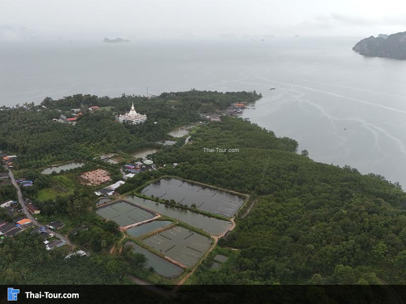 ภาพมุมสูงท่าเทียบเรือแหลมสัก