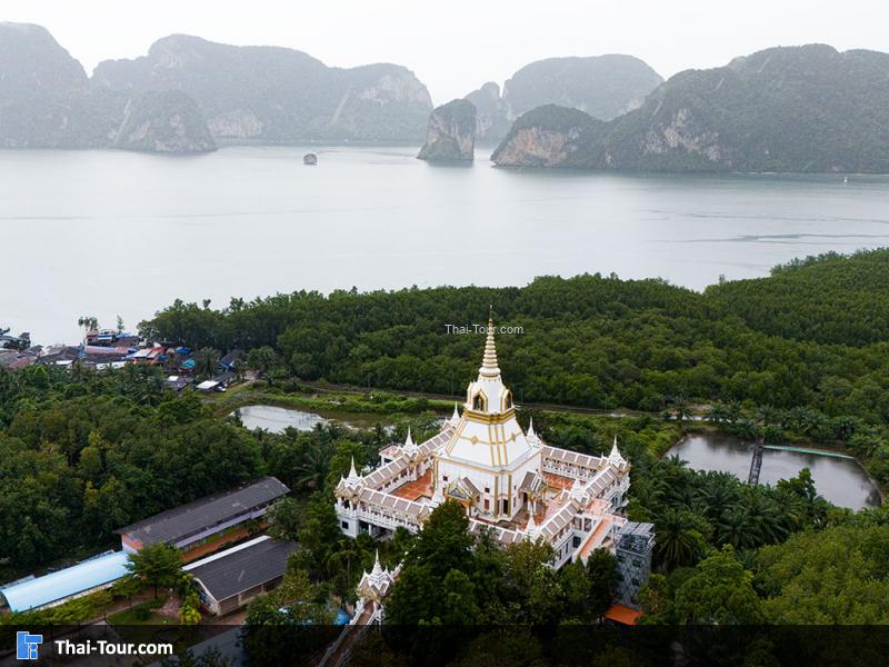 ภาพมุมสูง วัดพระธาตุแหลมสัก