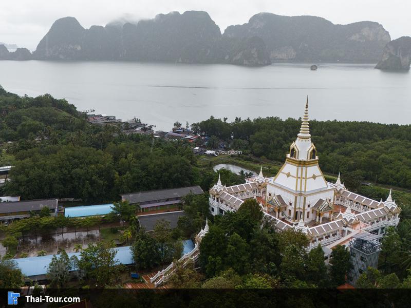 ภาพมุมสูง วัดพระธาตุแหลมสัก