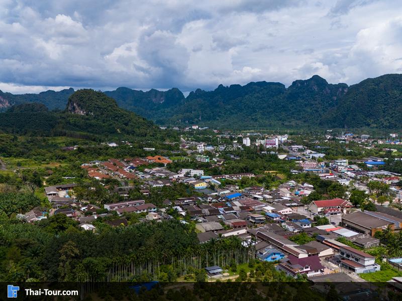 ภาพมุมสูง เมืองพังงา