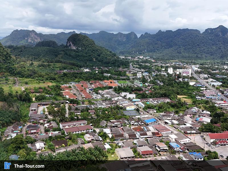 ภาพมุมสูง เมืองพังงา