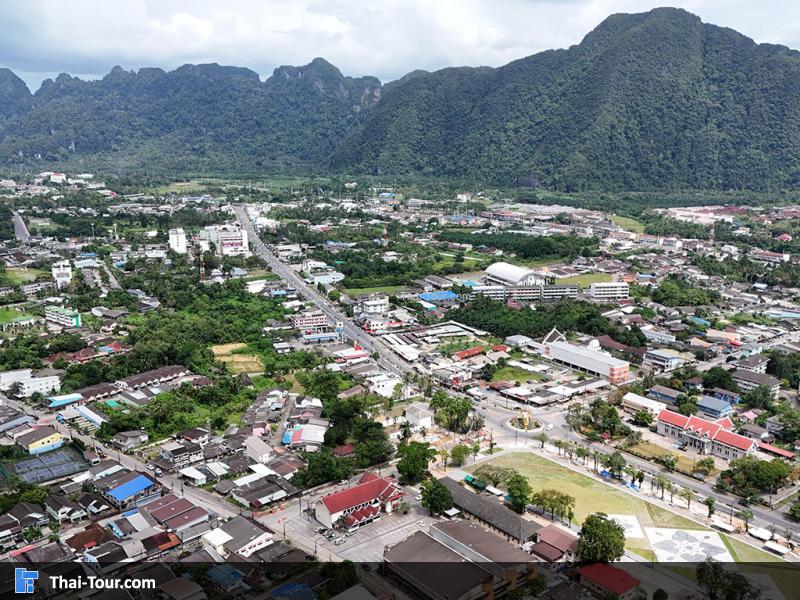 ภาพมุมสูง เมืองพังงา