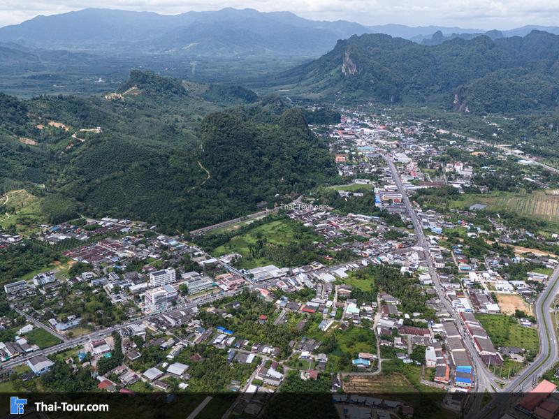ภาพมุมสูง เมืองพังงา