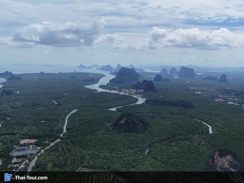 ภาพมุมสูง เมืองพังงา