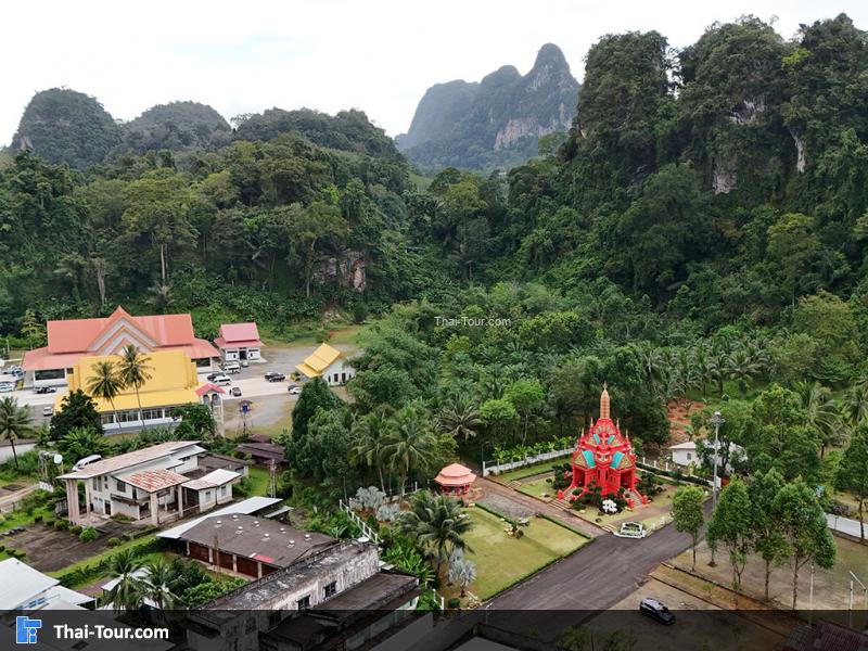 ภาพมุมสูง ศาลหลักเมืองพังงา