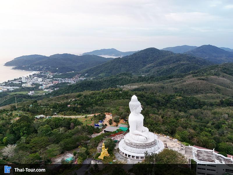 ภาพมุมสูง พระพุทธมิ่งมงคลเอกนาคคีรี