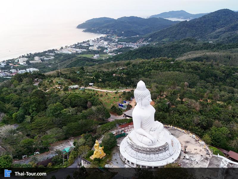 ภาพมุมสูง พระพุทธมิ่งมงคลเอกนาคคีรี