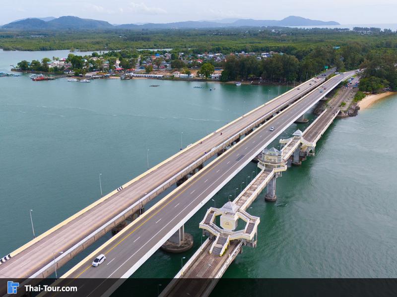 ภาพมุมสูง สะพานสารสิน