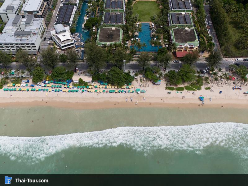 ภาพมุมสูง ชายหาดป่าตอง