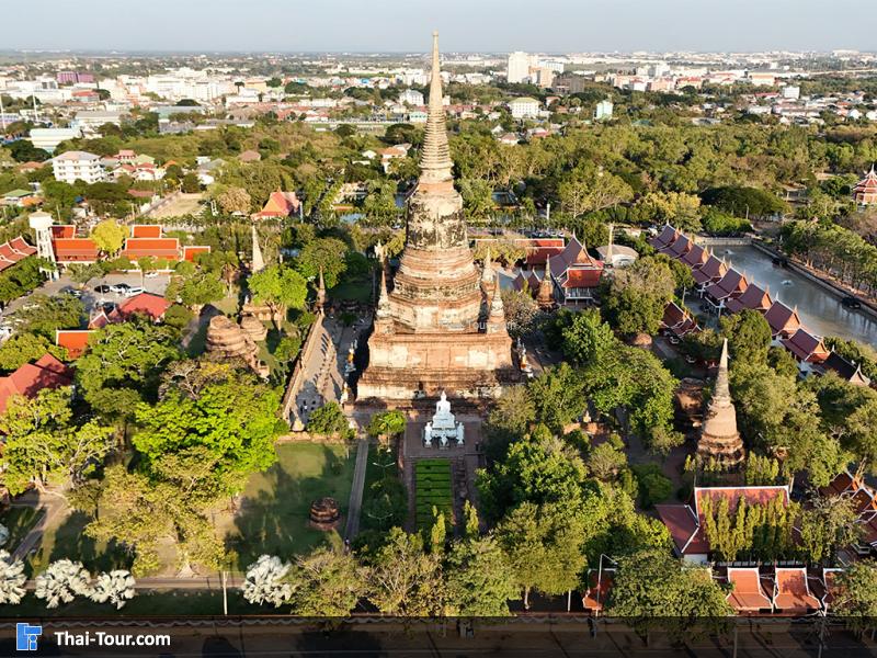 ภาพมุมสูง วัดใหญ่ชัยมงคล