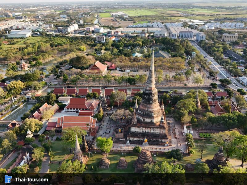 ภาพมุมสูง วัดใหญ่ชัยมงคล