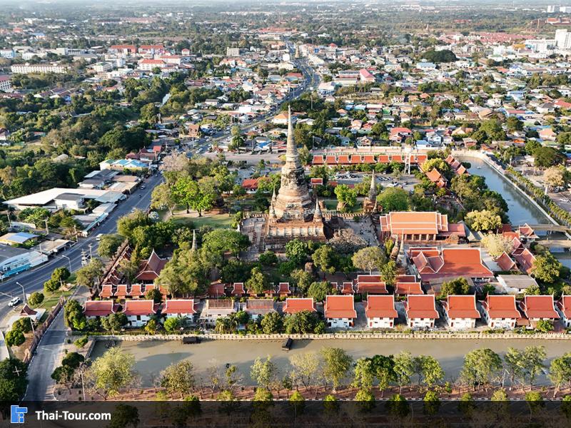 ภาพมุมสูง วัดใหญ่ชัยมงคล