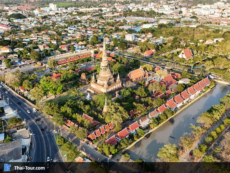 ภาพมุมสูง วัดใหญ่ชัยมงคล