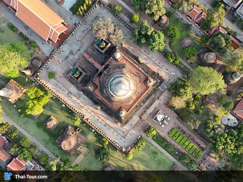 ภาพมุมสูง วัดใหญ่ชัยมงคล