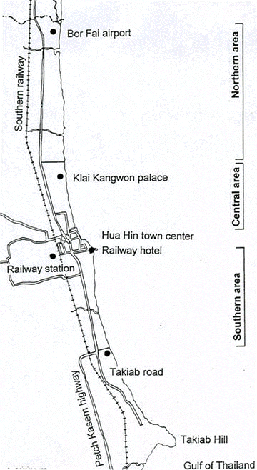 Map of Baan Bayan Resort, Hua Hin